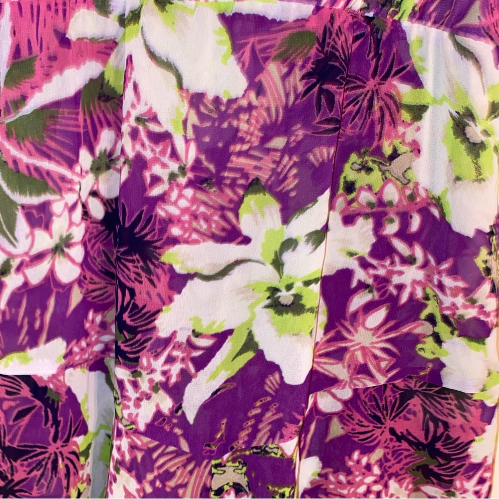 Victorias secret floral low cut beach handkerchief dress bikini coverup size M - Picture 5 of 5